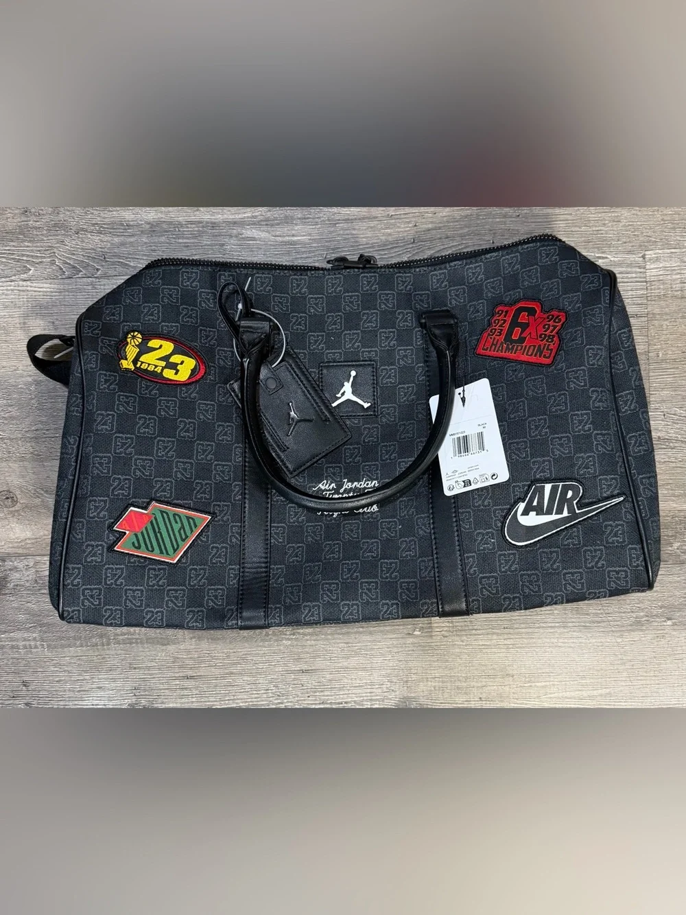 Nike Jordan Monogram Champion Luxury 25L Duffle Bag MM9157-023 Size Medium